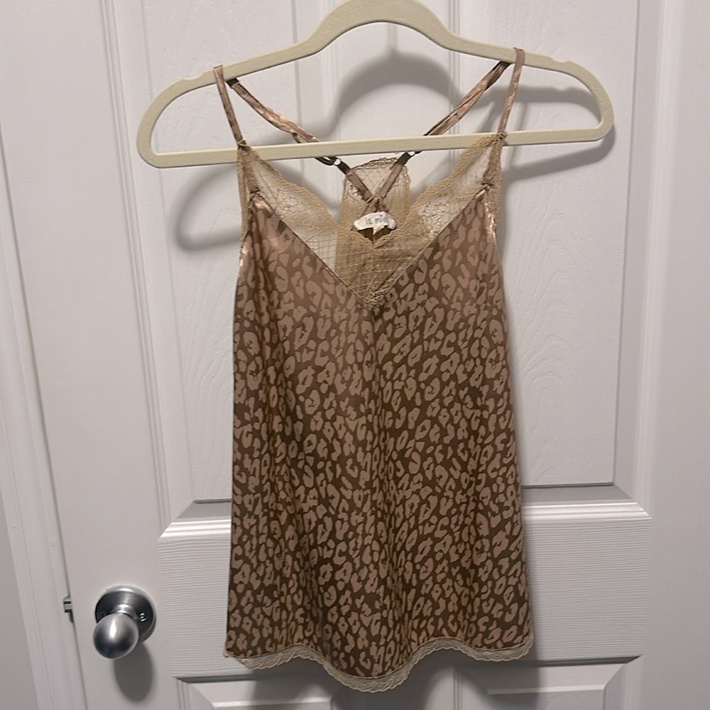 La Miel animal print tank top